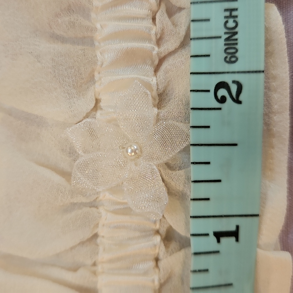 Victoria's Secret | Ivory Color | Wedding Garter | Y2K | Single Flower & Bead - Picture 2 of 12